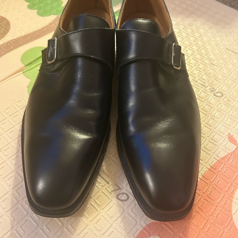 Ralph Lauren Black Leather Oxfords - Picture 2 of 10